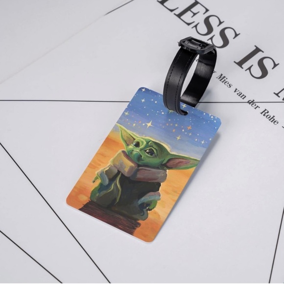 Din Grogu, Baby Yoda luggage tag. New - Picture 5 of 6